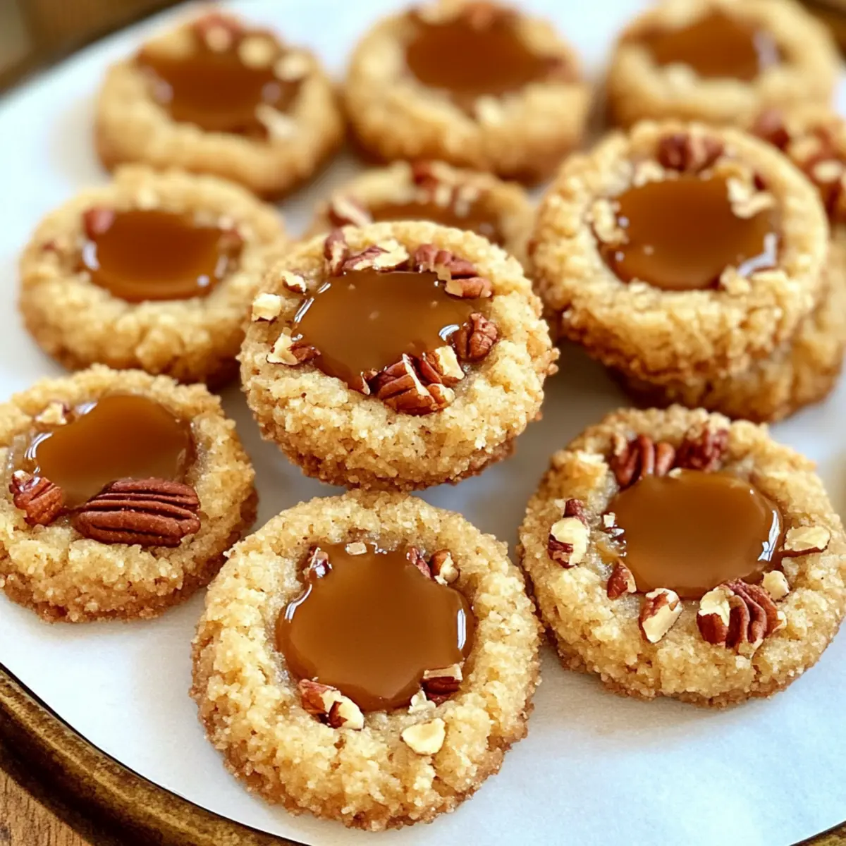 Karamell-Daumenabdruckkekse für süße Momente