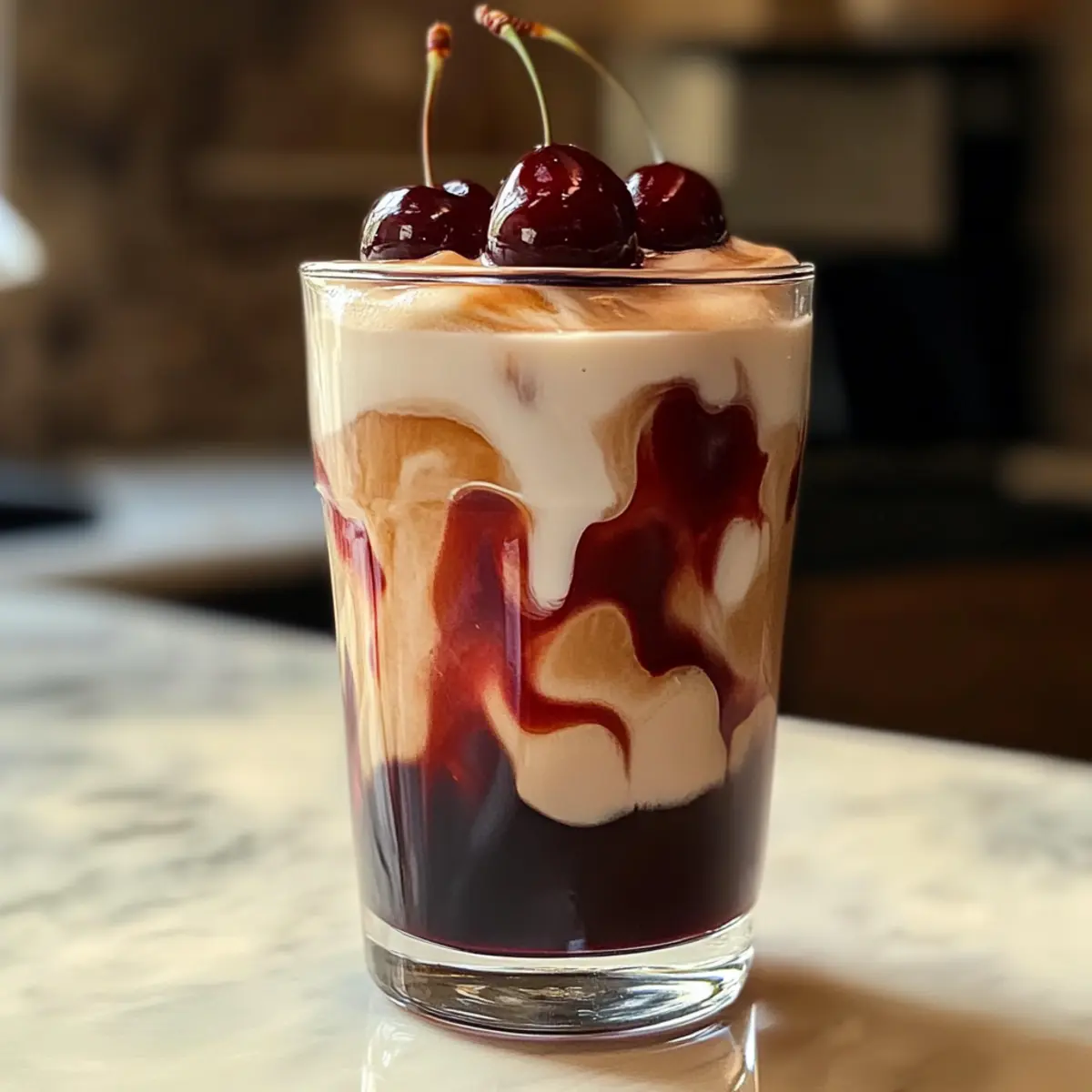 Kirsche Vanille Eislatte – Erfrischendes Sommergetränk