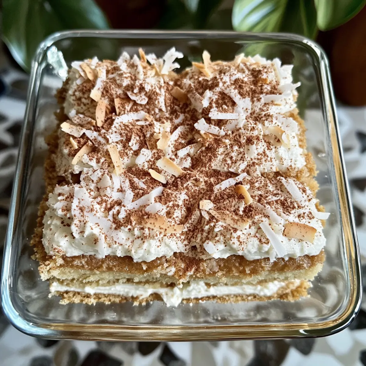 Kokosnussrum Tiramisu mit karibischem Flair