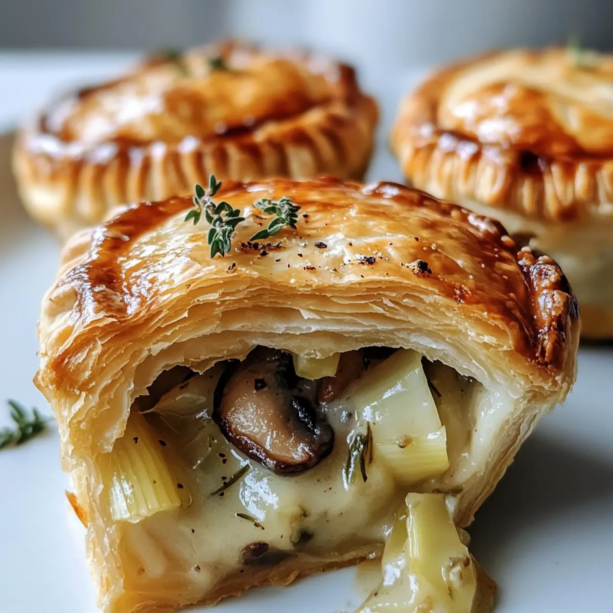 Cremige Lauch-Pilz-Mini-Pies für gemütliche Abende