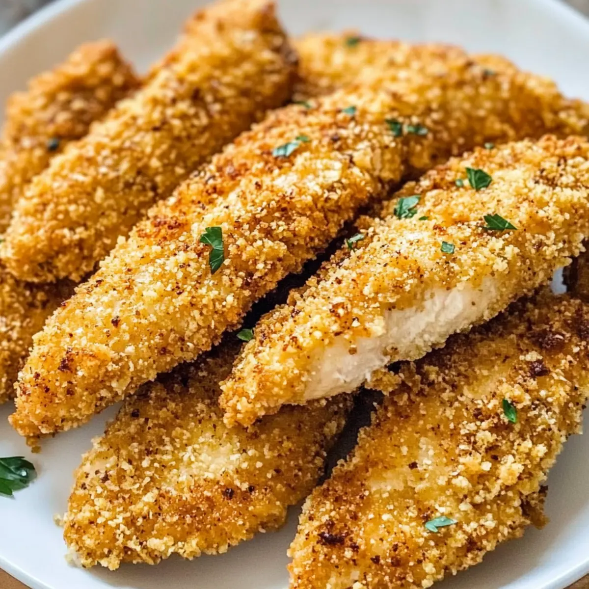 Knusprige Hähnchenstreifen aus dem Ofen für Zuhause