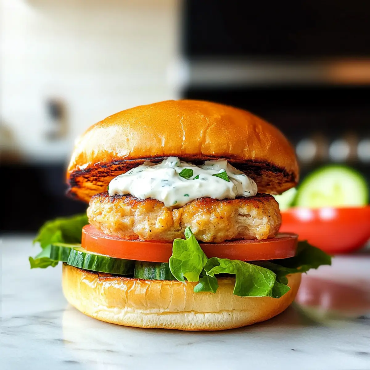 Griechische Hähnchenburger mit Feta-Aioli Genuss