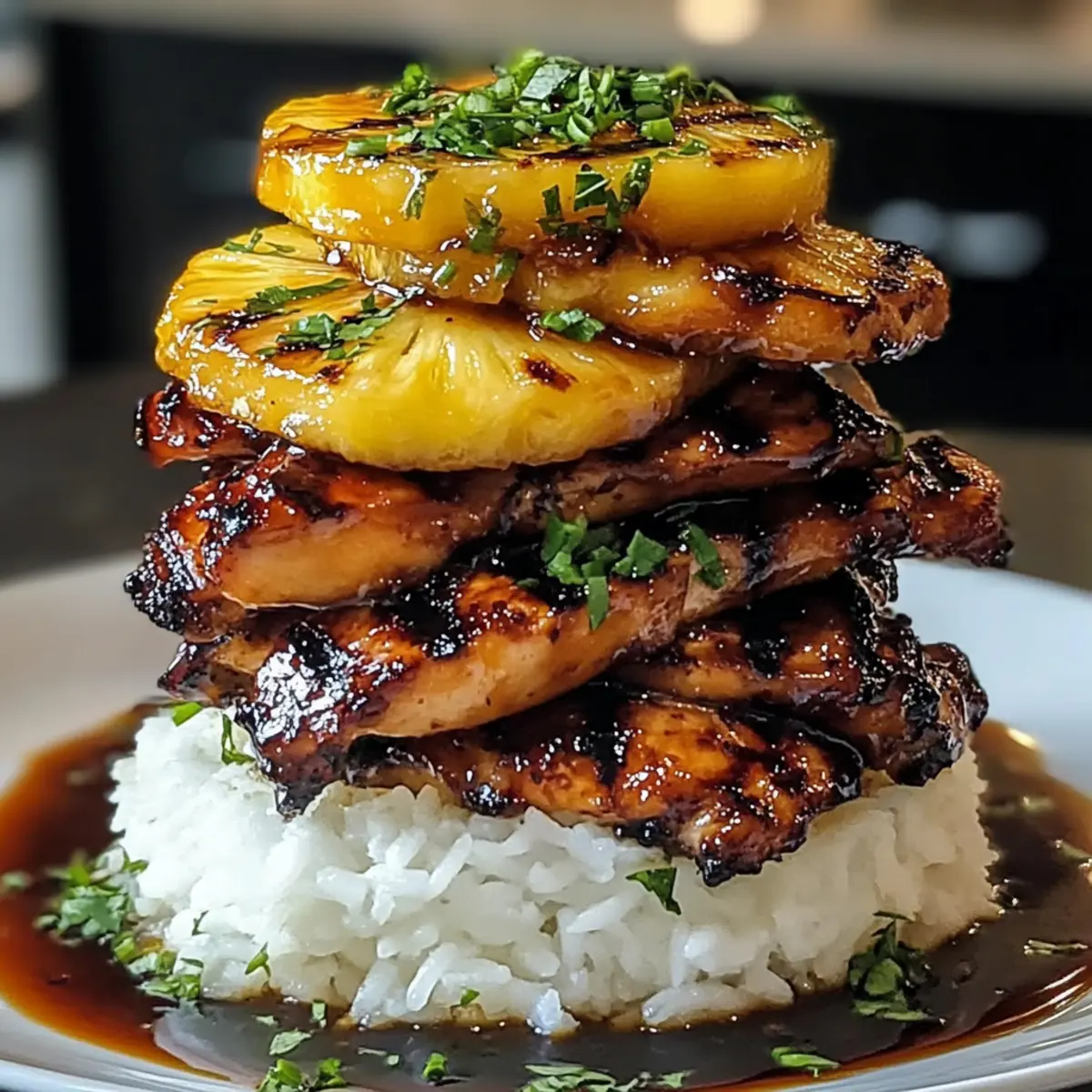 Huli Huli Hähnchen Stapel für den perfekten Grillgenuss