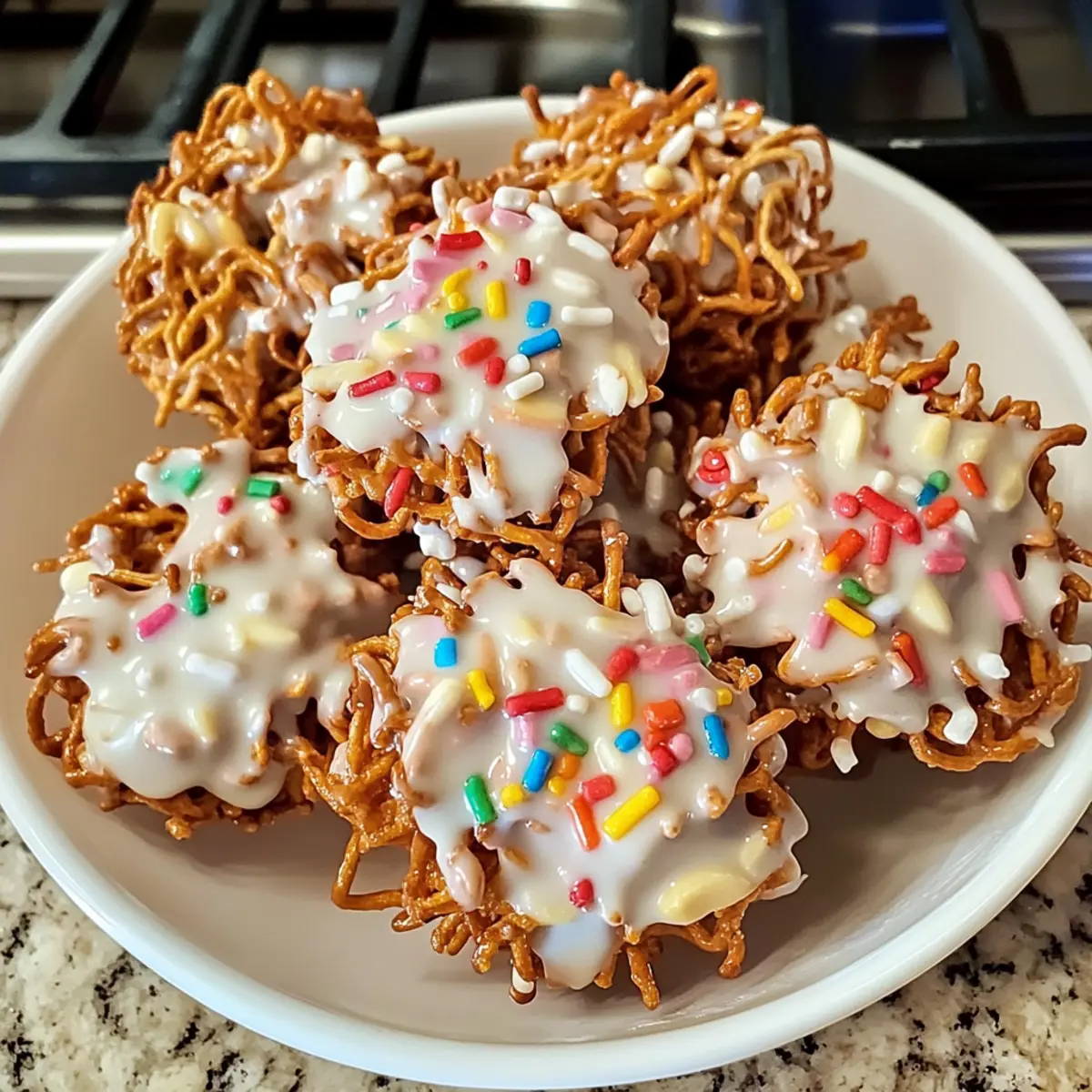 Heuhaufen Kekse: Schnelle No-Bake Leckerei