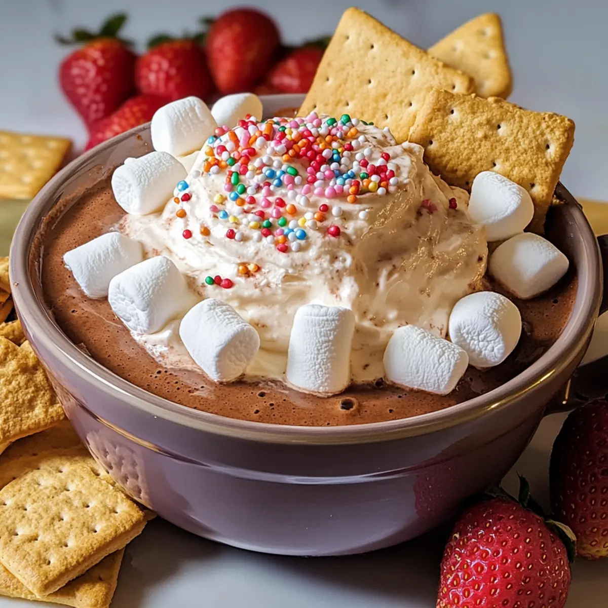 Himmlischer heißer Kakao Fluff für jede Feier