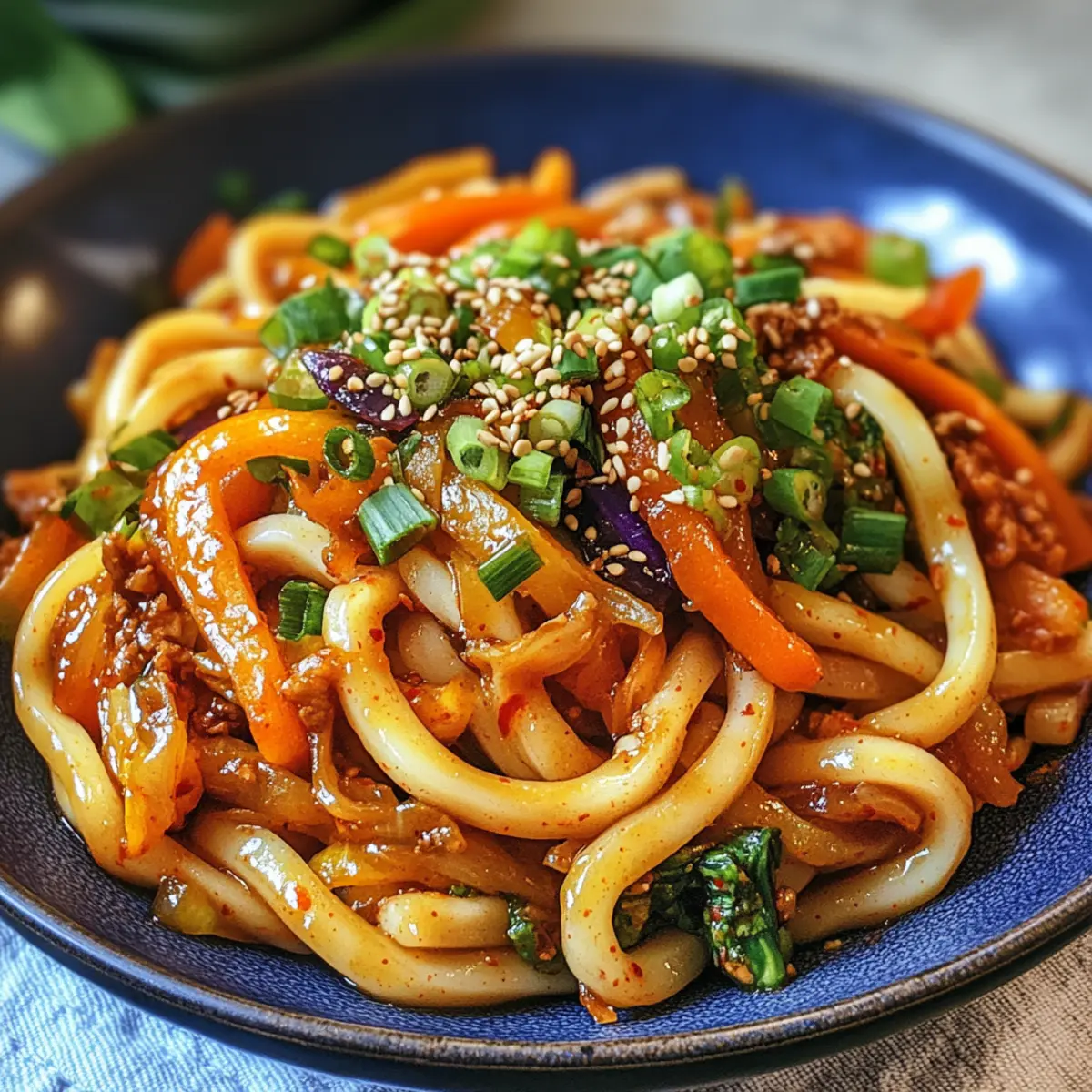 Kimchi Udon Pfannegericht: Schnell und Lecker kochen