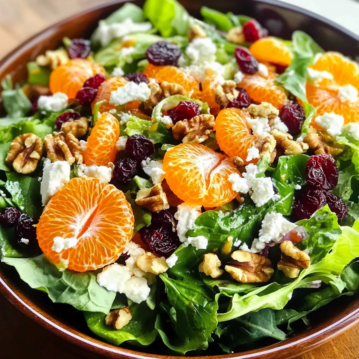 Mandarinen-Orangensalat mit frisch knackigem Dressing