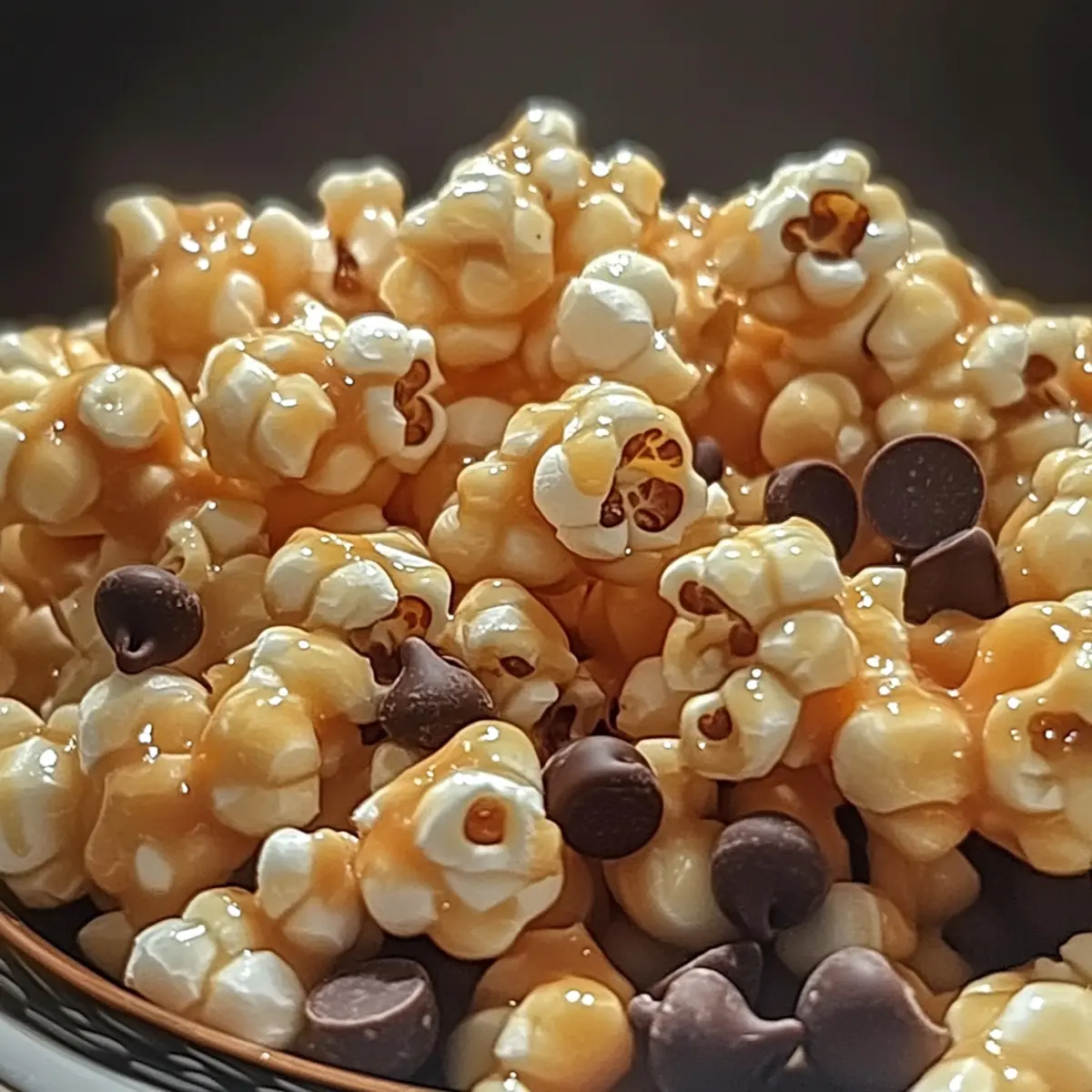 Lustiges Marshmallow Karamell Popcorn für jeden Anlass