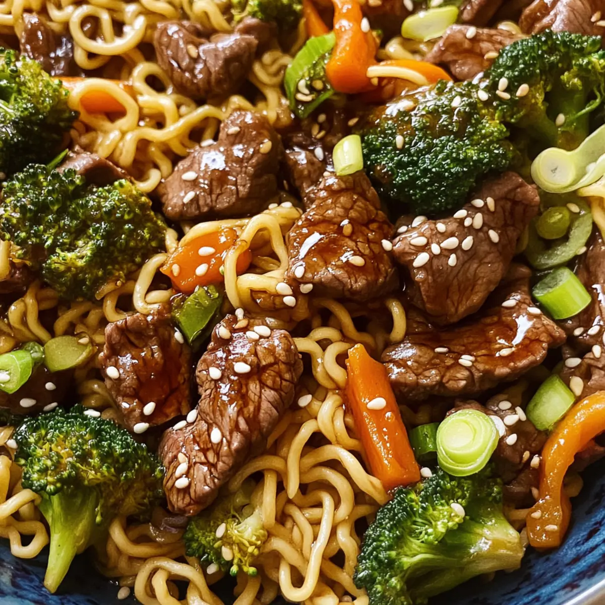 Mongolisches Rindfleisch Ramen in 30 Minuten