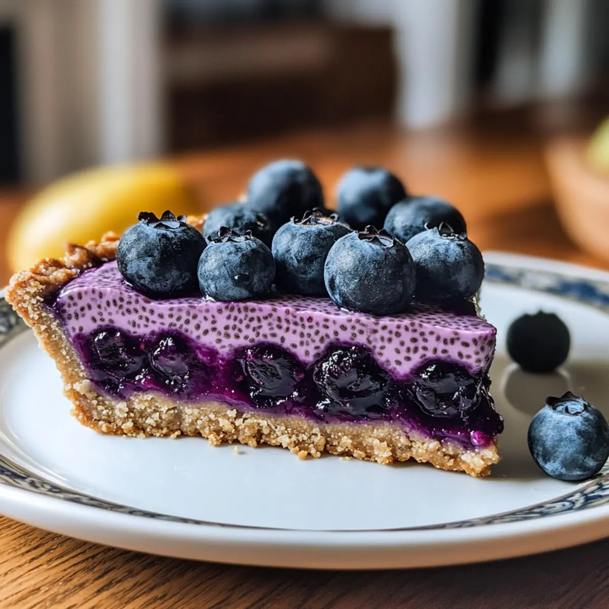 No-Bake Heidelbeer-Chia-Samen-Pie: Gesund und Lecker