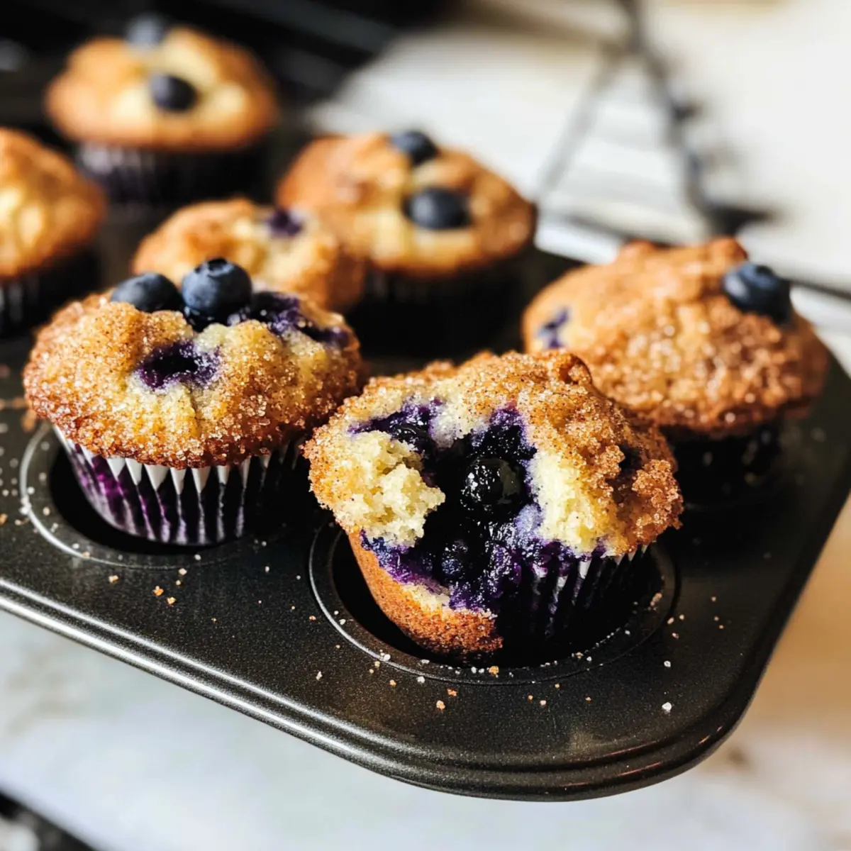 Ein-Schüssel Heidelbeer Kaffee Kuchen Muffins Rezept