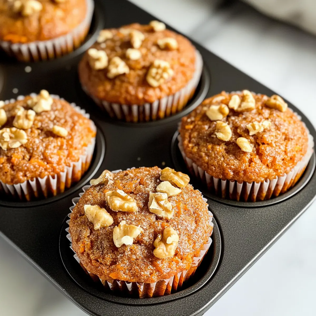 Ein-Schüssel Gesunde Karotten-Muffins für jeden Tag