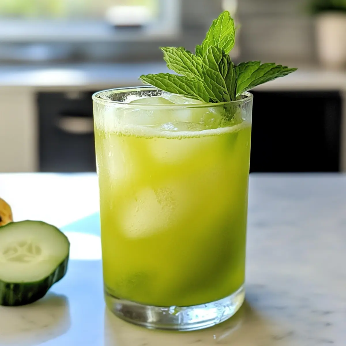 Erfrischende Ananas Gurke Agua Fresca für den Sommer