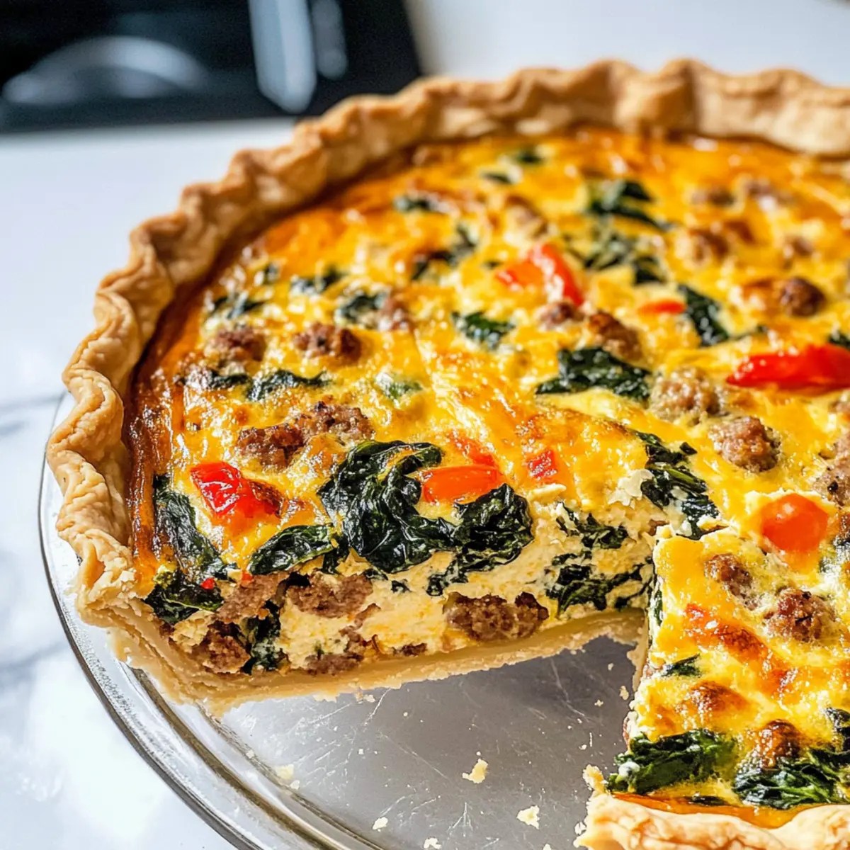 Wurst Frühstücks-Quiche: Herzhaft und Proteinreich