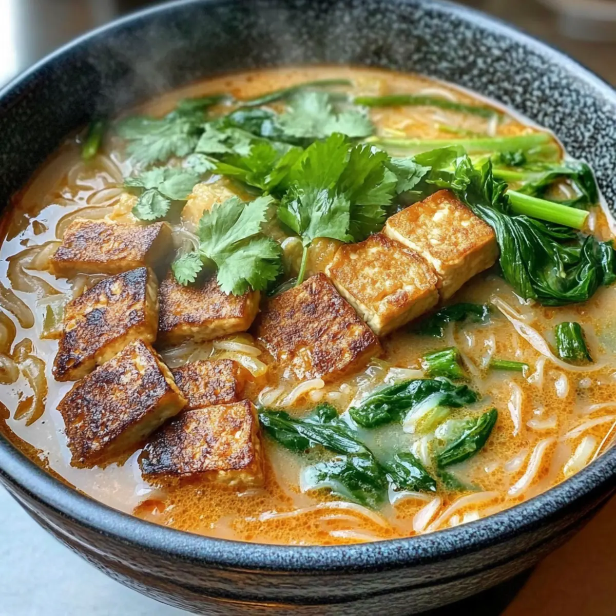 Scharfe Zitronengras-Kokosnuss-Nudelsuppe für Zuhause