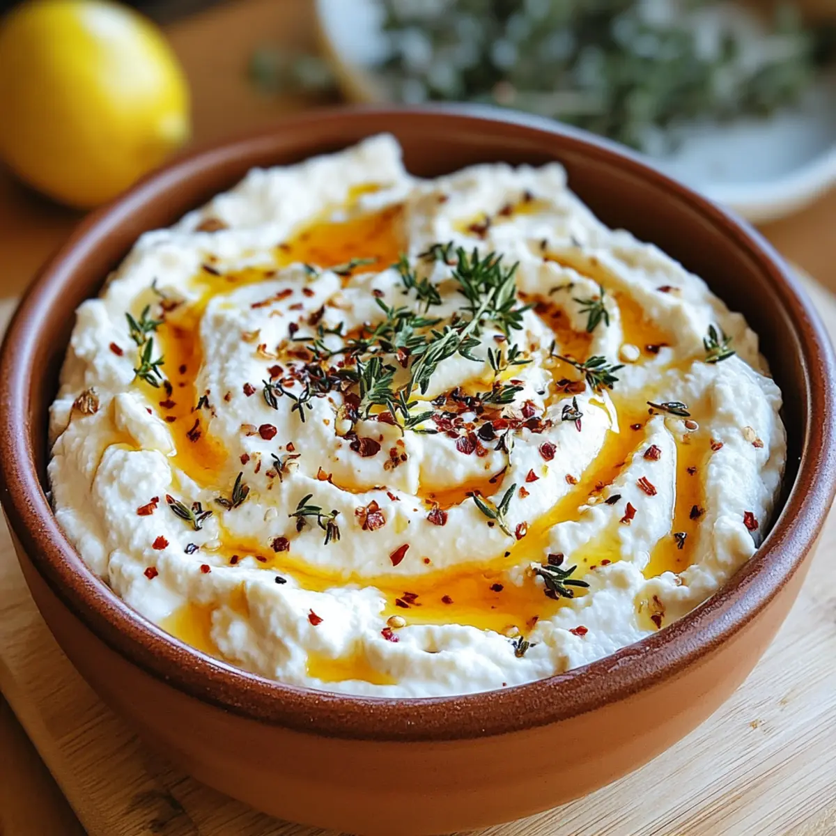 Spicy Ricotta Dip mit heißem Honig für jeden Anlass