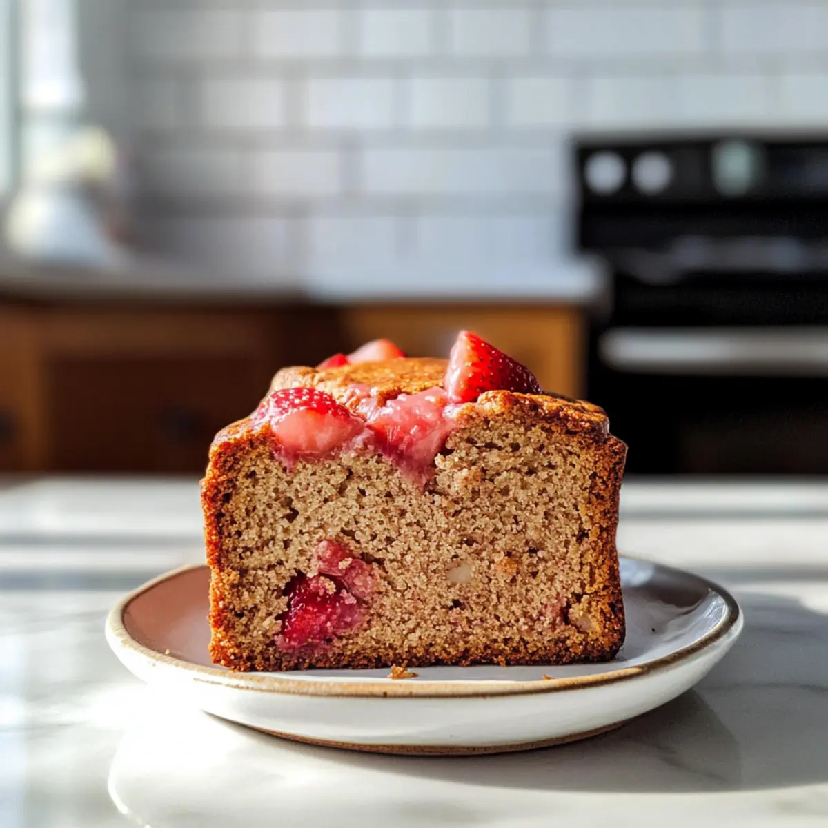 Erdbeer-Rhabarber-Brot für den Sommergenuss