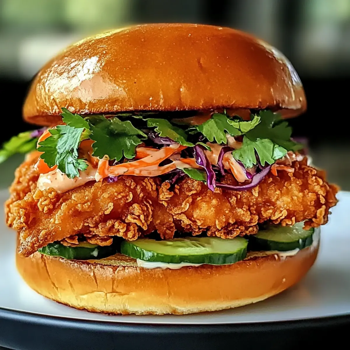 Thailändisches gebratenes Hühnchen Sandwich für jede Gelegenheit