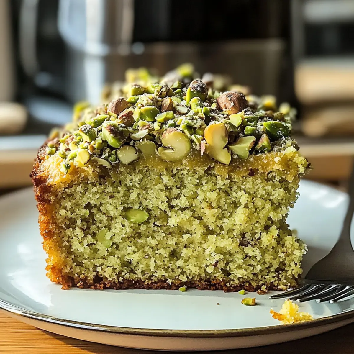 Veganer Pistazien-Kaffeekuchen für deinen Brunch