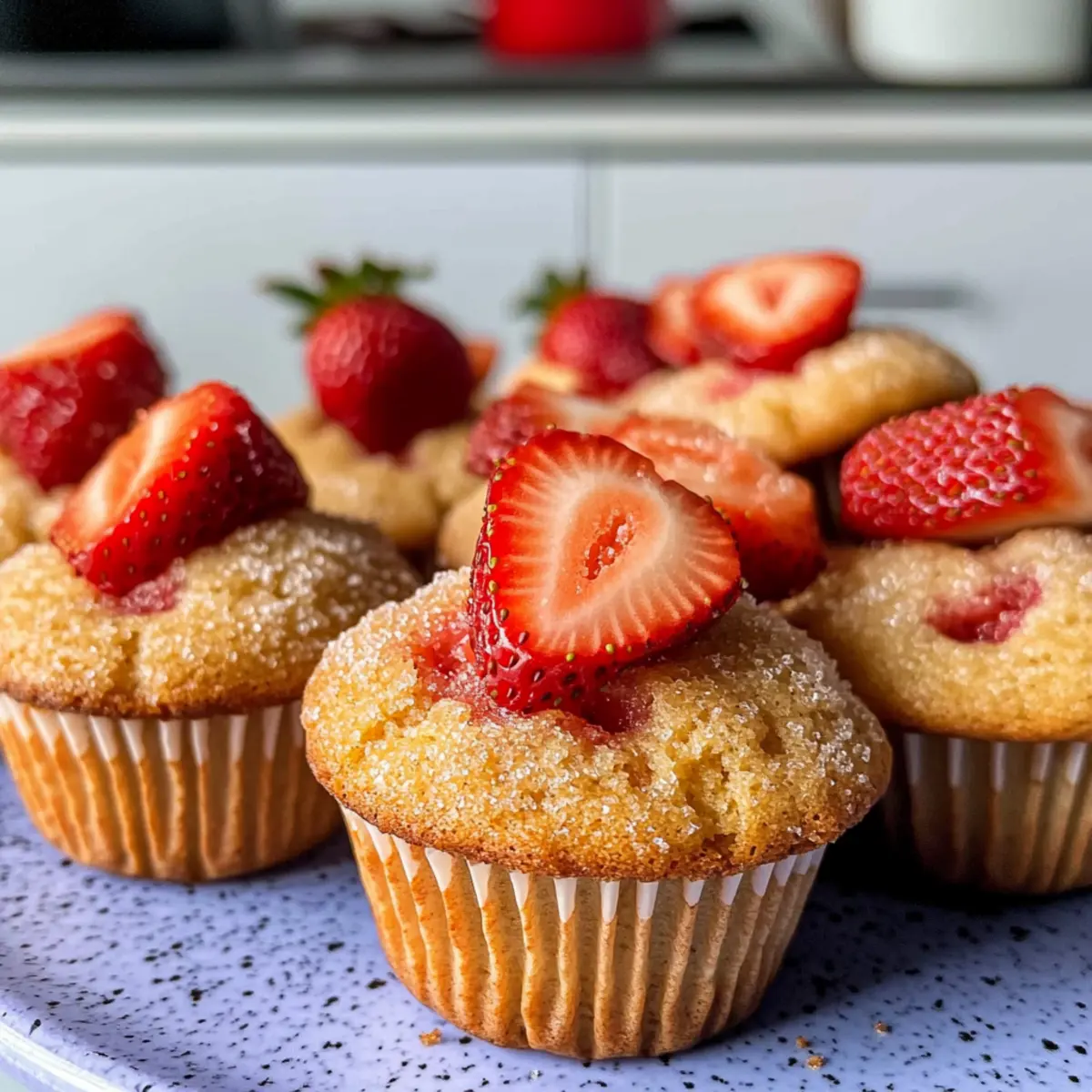 Vegane Erdbeermuffins super saftig und fluffig