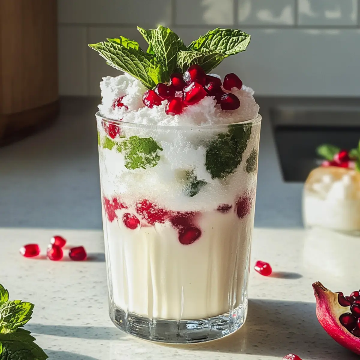 Weißes Weihnachten Mojito mit festlichem Twist