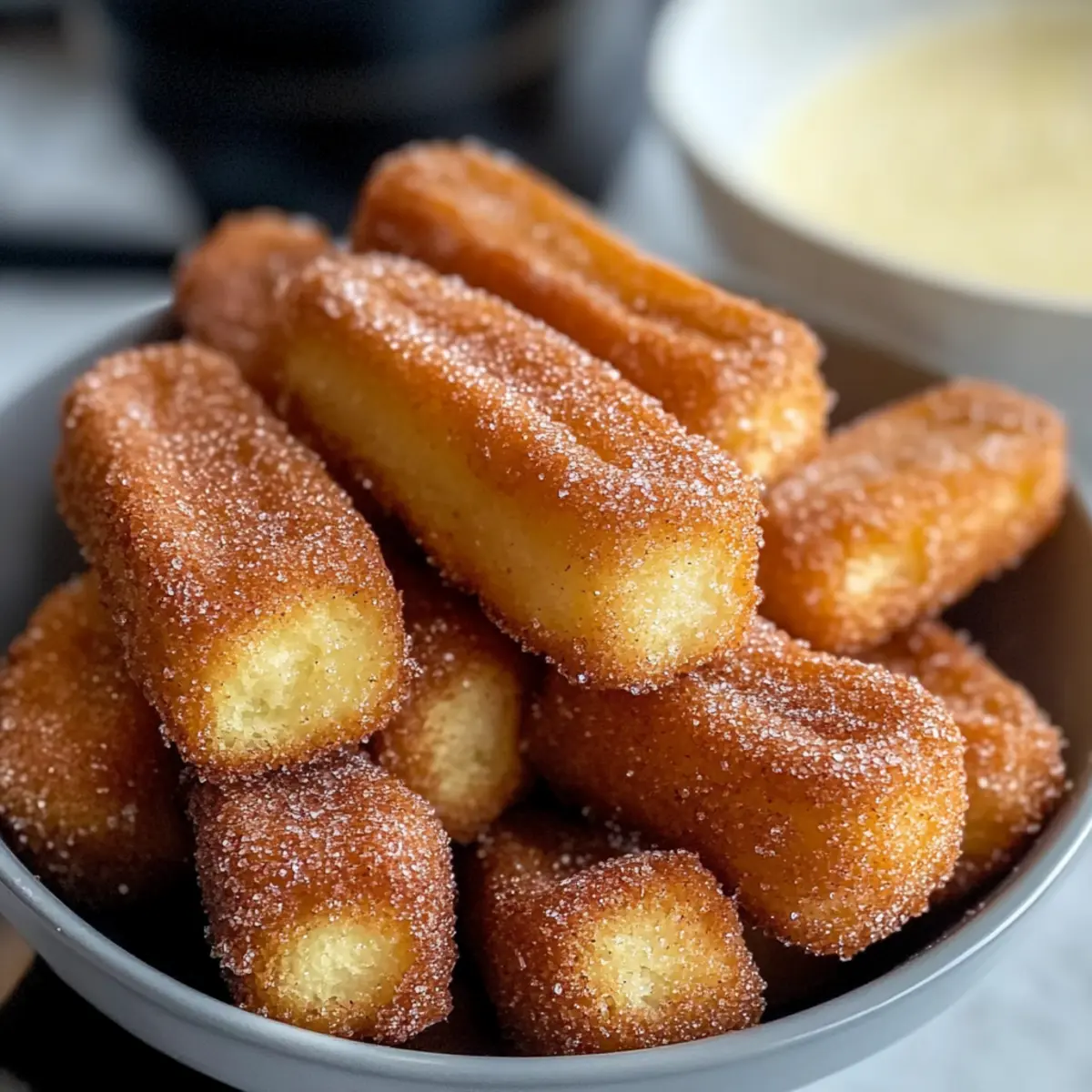 Gebackene Churro Bissen für süße Naschkatzen