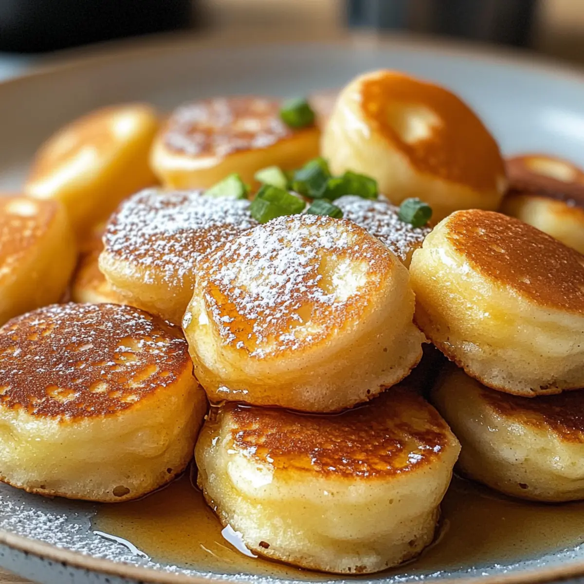Frühstück Pfannkuchen Poppers für eilige Morgen