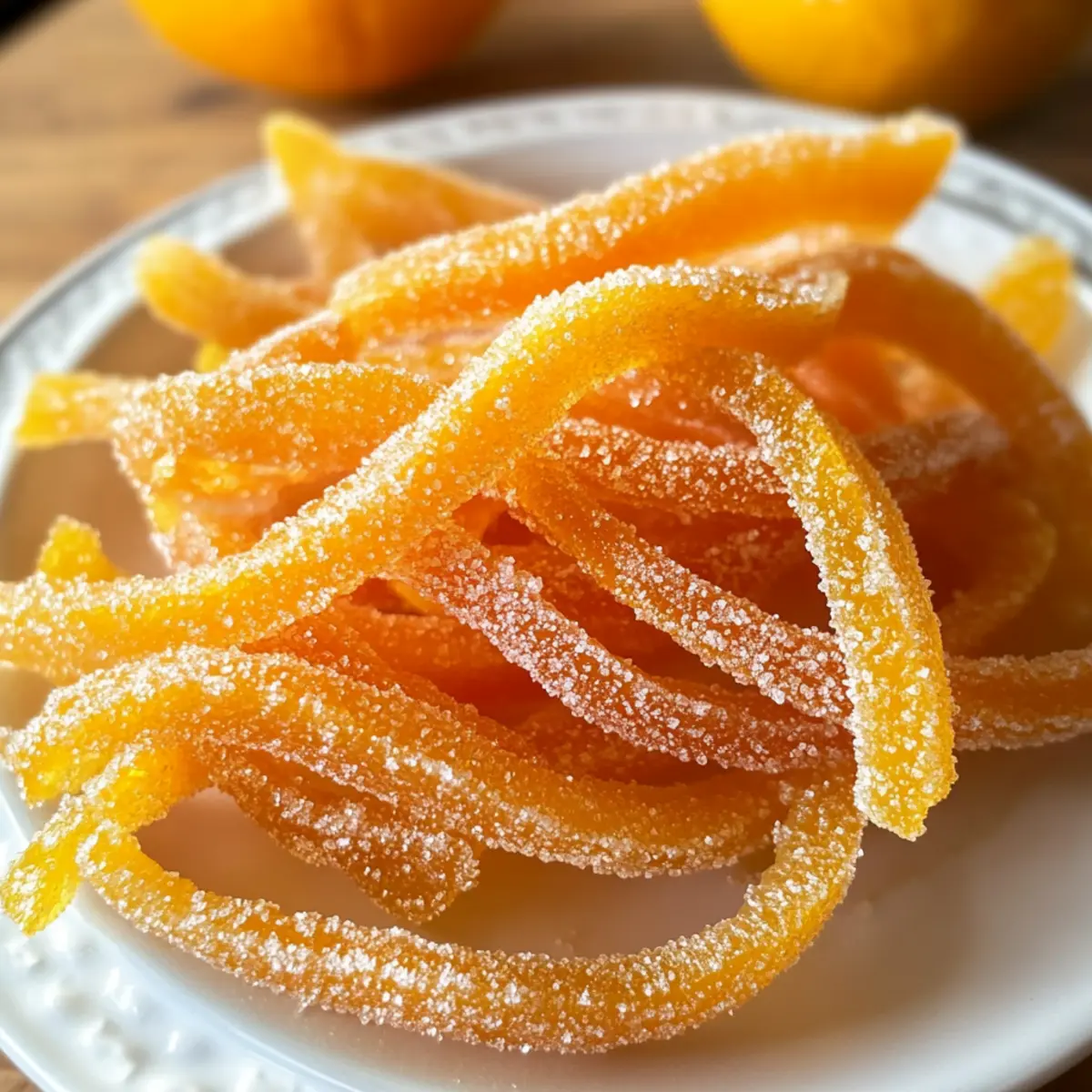 Zuckerorangeenschalen leicht gemacht für den Genuss