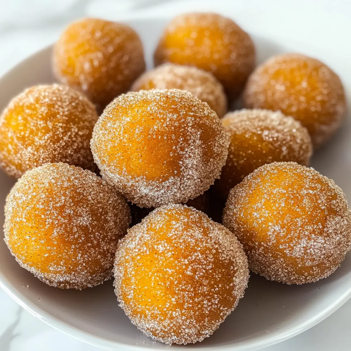 Zimt-Zucker-Kürbis-Donut-Löcher für den Herbst Spaß