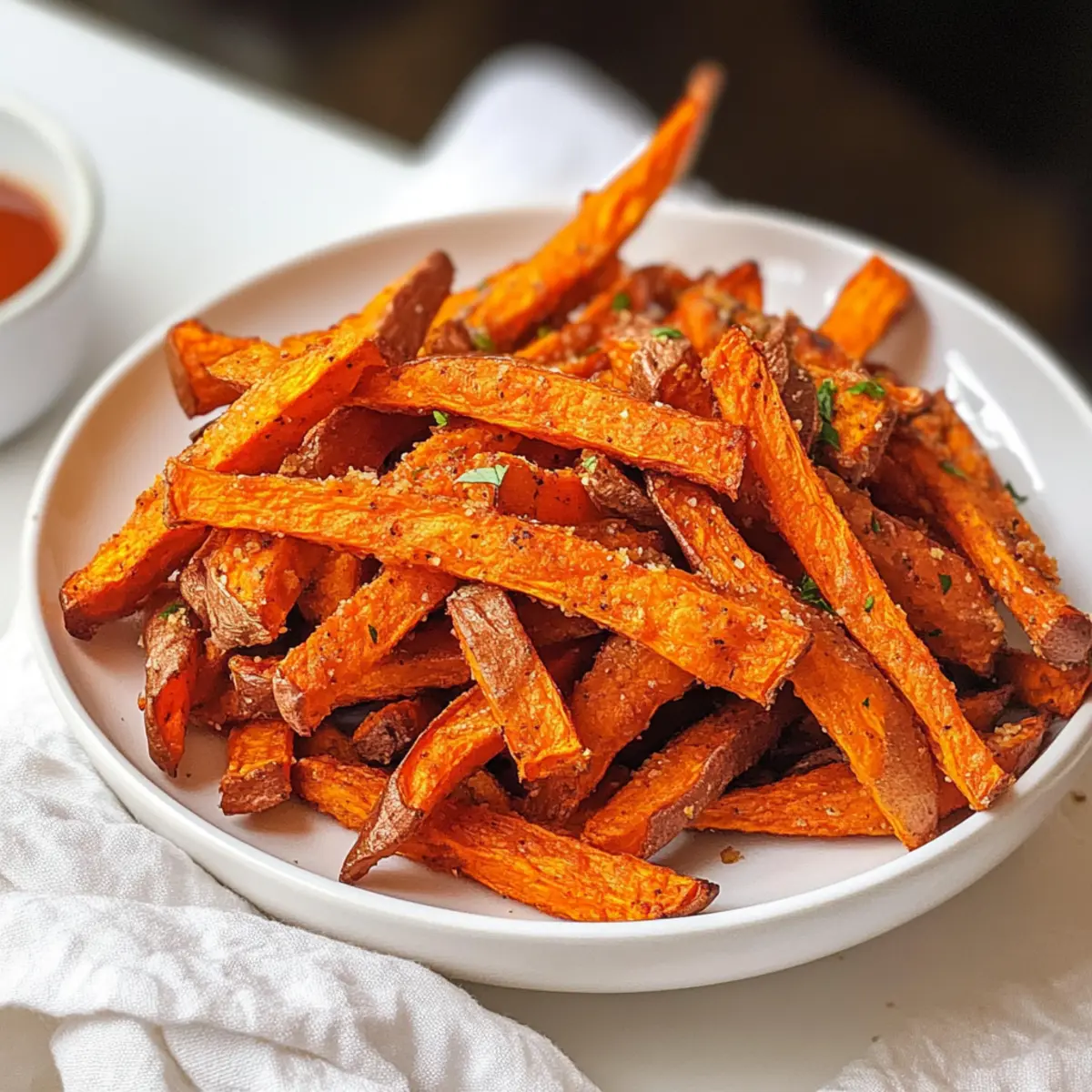 Knusprige Gebackene Süßkartoffel-Pommes selber machen