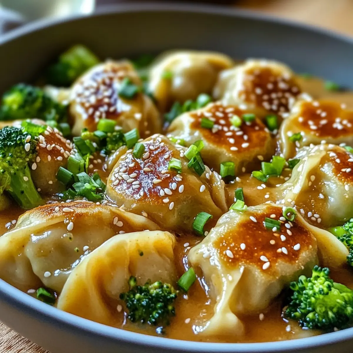 Dumplings mit cremiger Erdnusssauce ganz einfach selbstgemacht