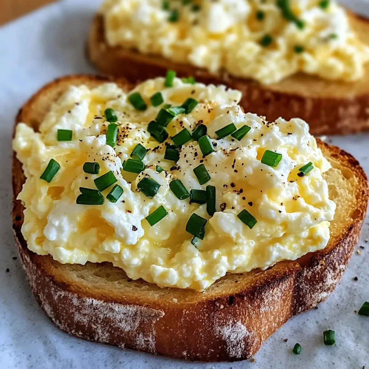Ei und Ricotta-Toast: Schnelles Frühstück für Genießer