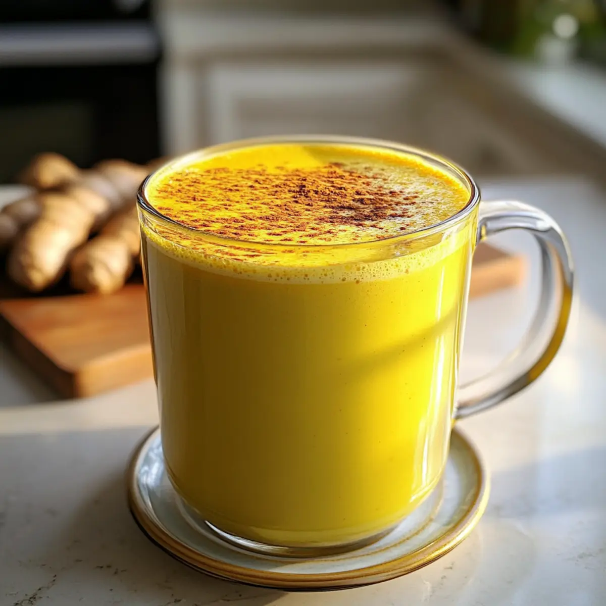 Goldene Kurkuma-Latte für Wohlbefinden und Entspannung