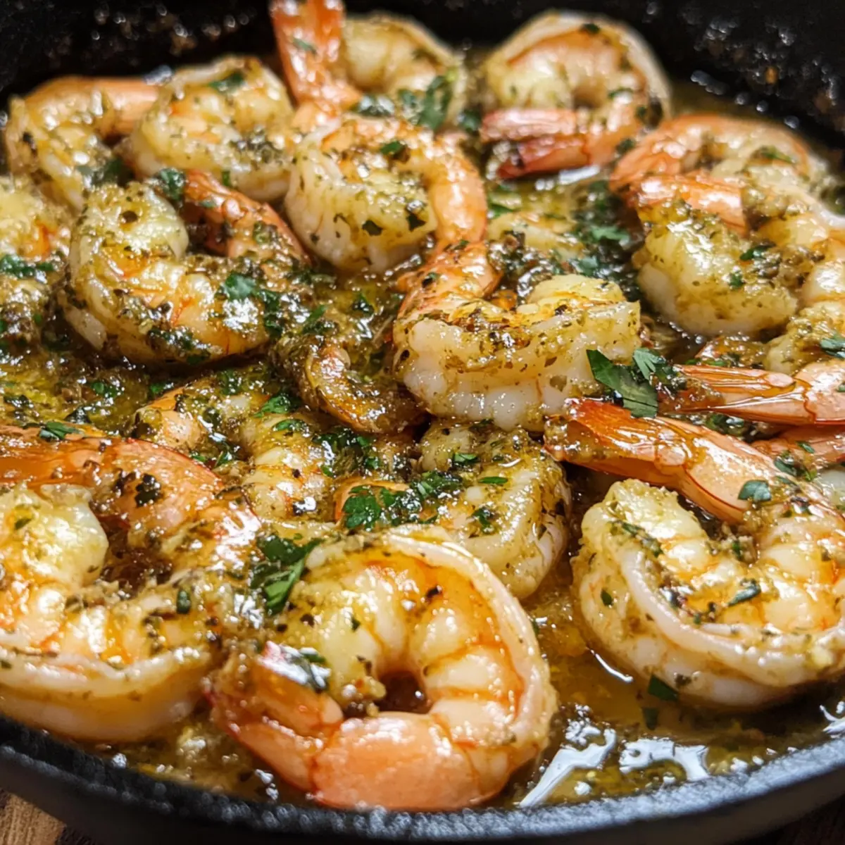 Hatch-Chile-Räucher-Garnelen mit Knoblauchbutter