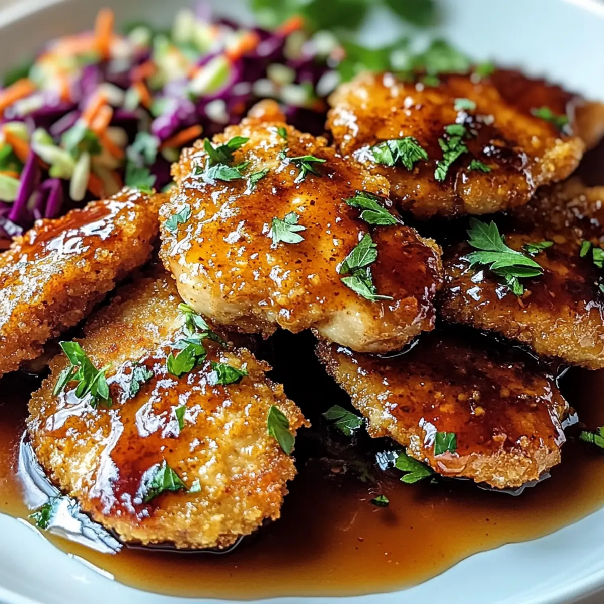 Heiße Honig-Hühnchen-Cutlets für dein Dinner