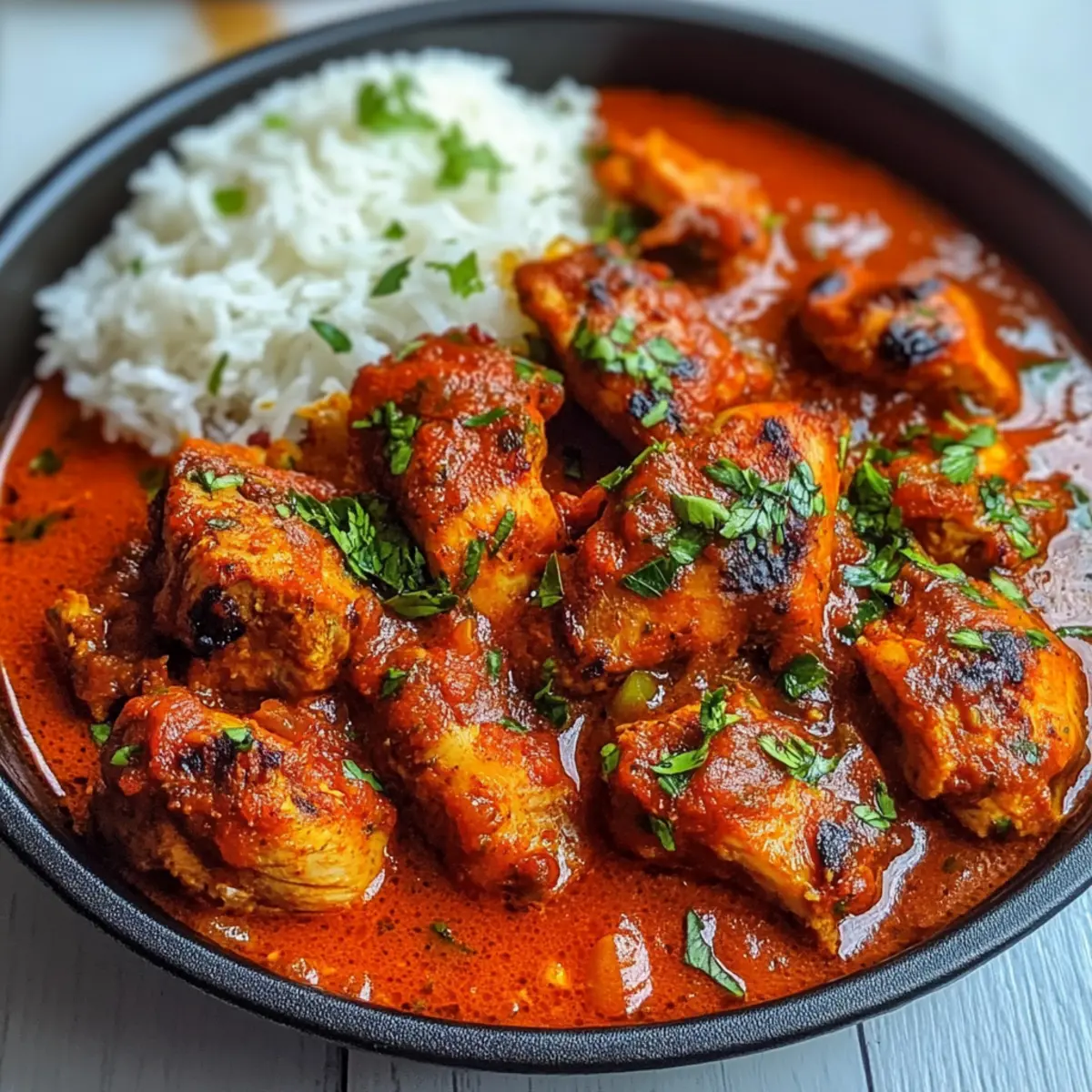 Nigerianisches Hühnchen-Eintopf für Herzhaftes Glück