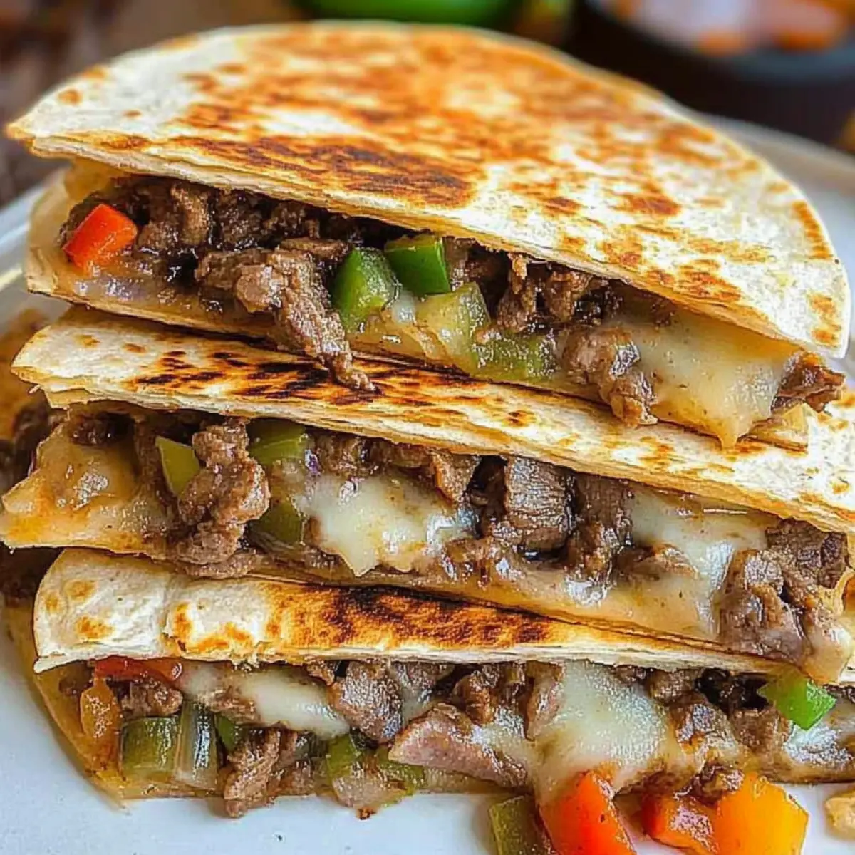 Philly Cheesesteak Quesadilla – Gesund und Lecker