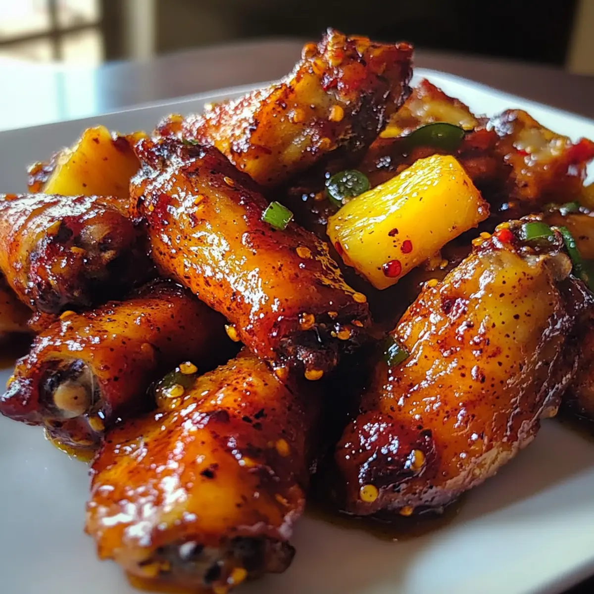 Ananas Cowboy Bonbon Hähnchenflügel für Partys