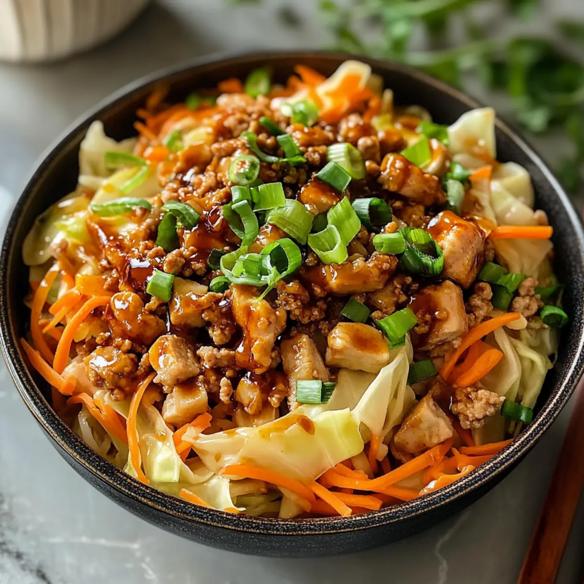 Teigtasche in einer Schüssel für viel Geschmack