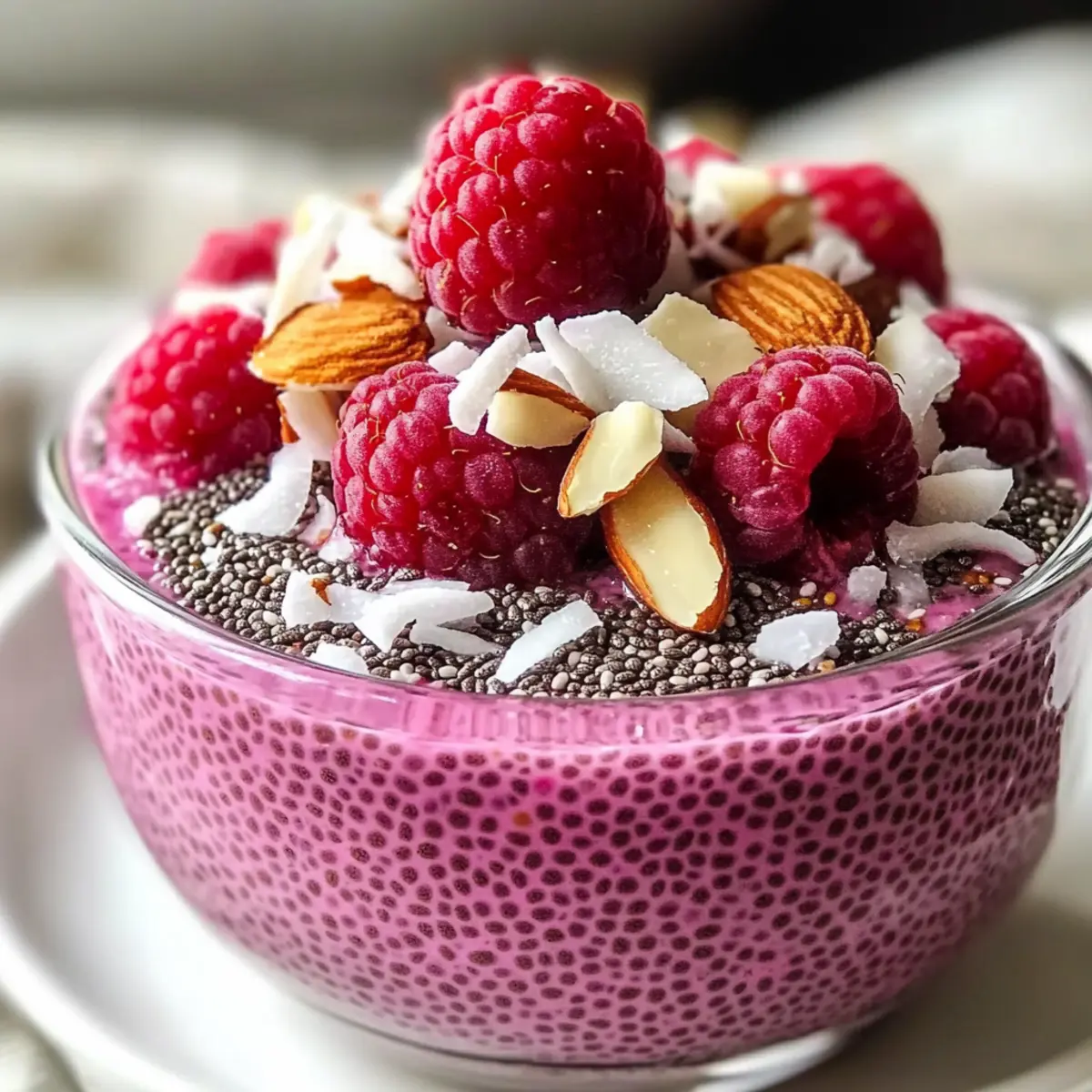 Himbeer-Chia-Pudding für gesunde Frühstücksfreunde