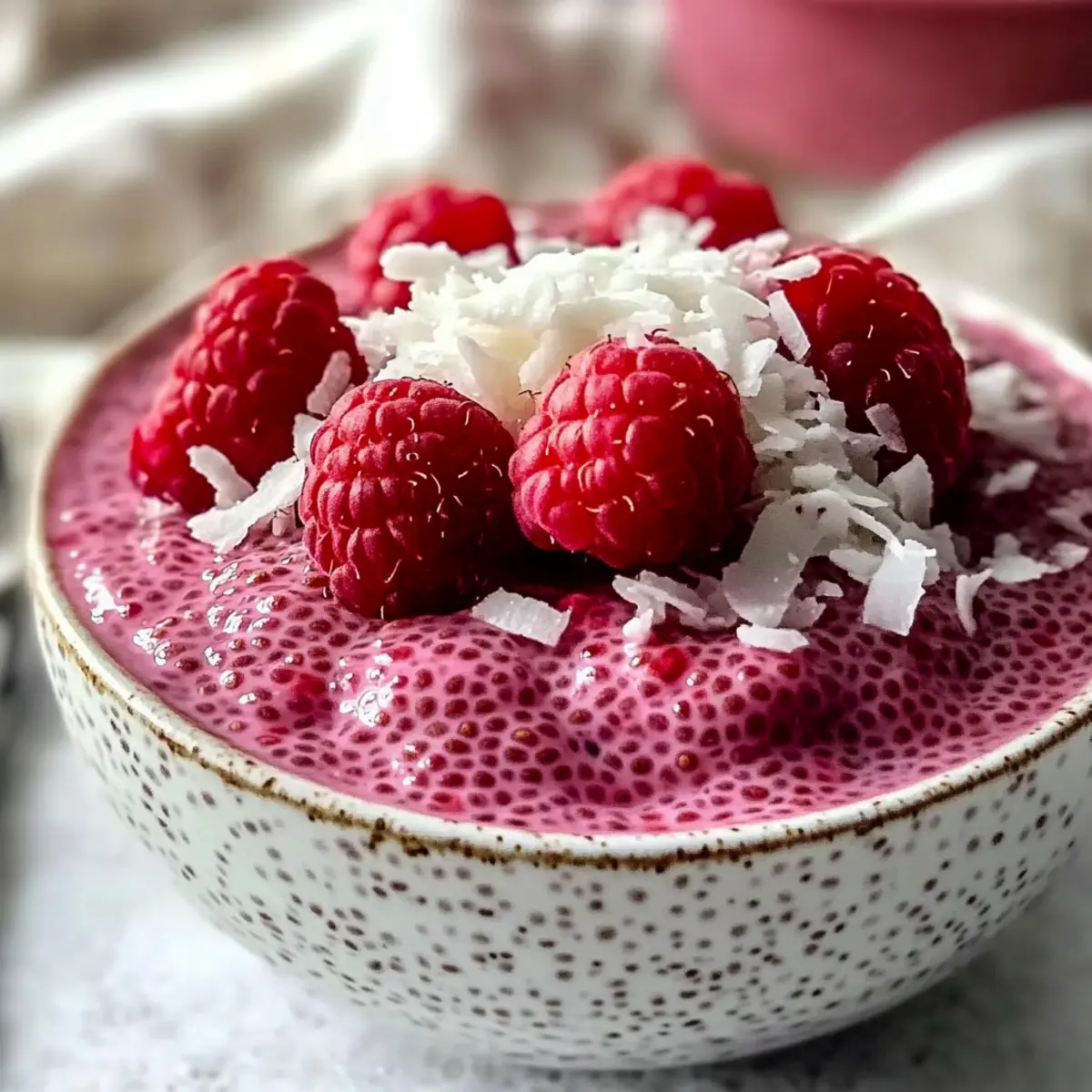 Himbeer-Chia-Pudding für gesunde Genießer