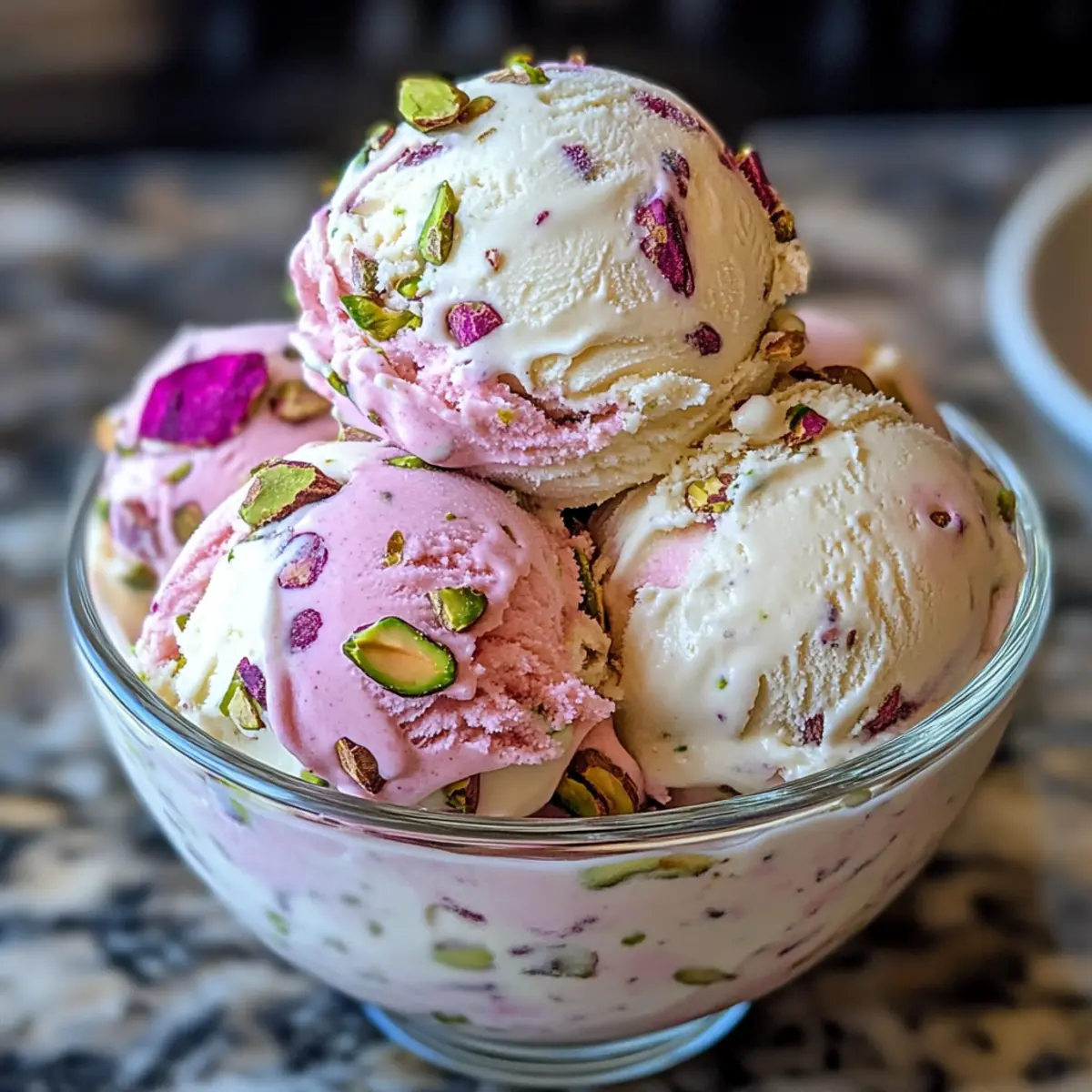 Rosenpistazieneis – Cremiger Genuss für heiße Tage