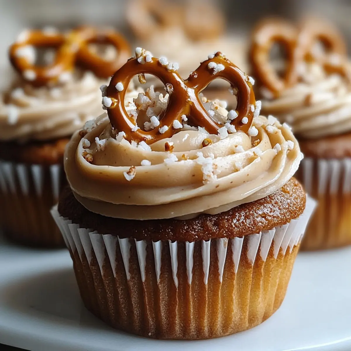 Gesalzene Karamellbrezelcupcakes: Ein Genussmoment