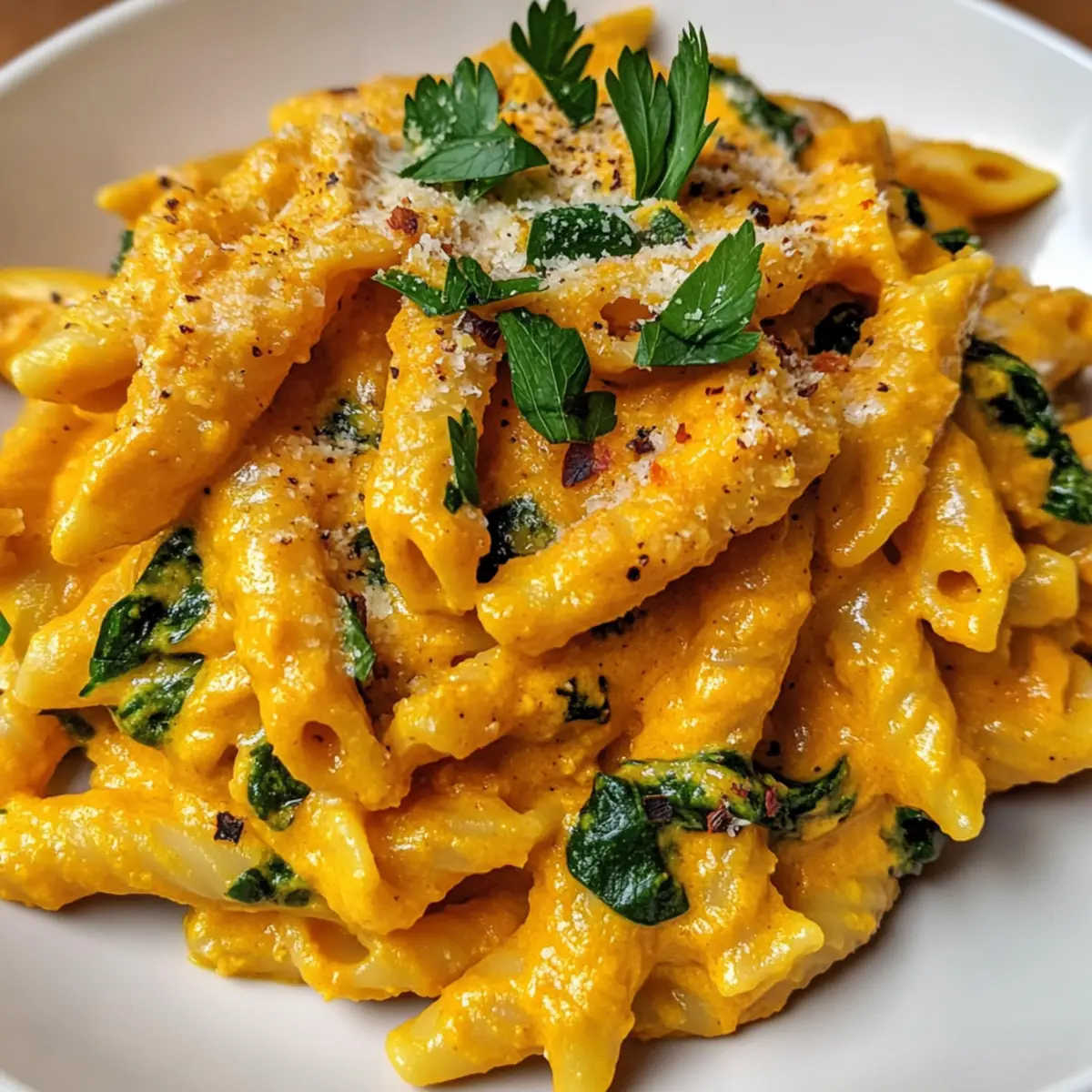 Veganer Kürbis Pasta für den perfekten Herbstabend