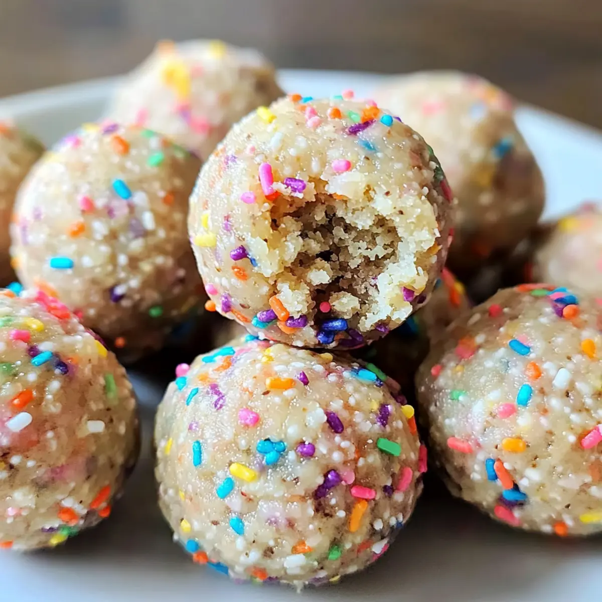 Apfelmus Geburtstagskuchen Proteinbällchen leicht gemacht