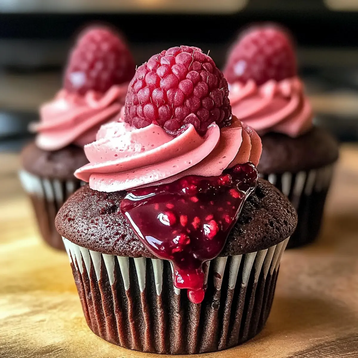 Schokoladen-Himbeer-Cupcakes ganz einfach selbst machen