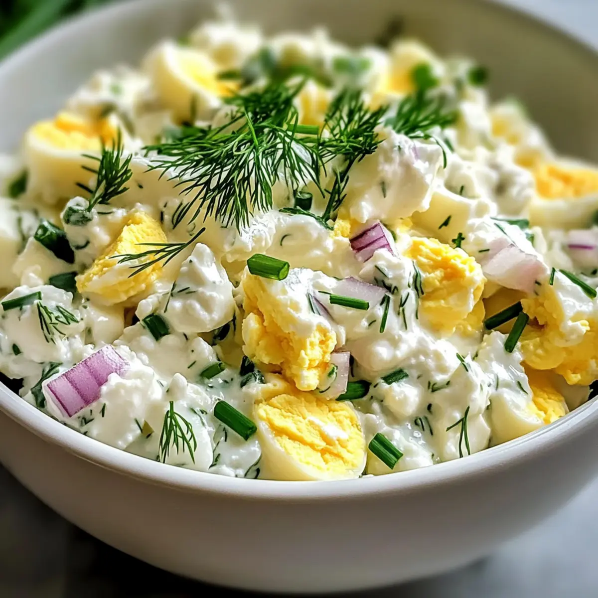 Hüttenkäse Eiersalat ohne Mayo – Lecker und leicht