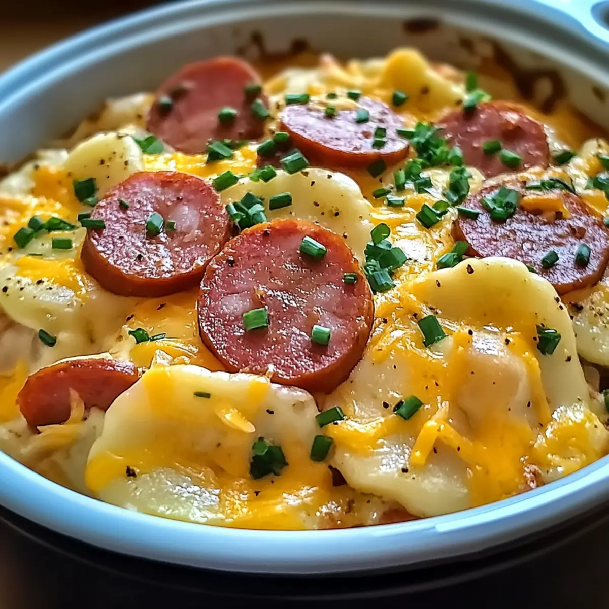 Crockpot Pierogi Auflauf mit Kielbasa leicht gemacht