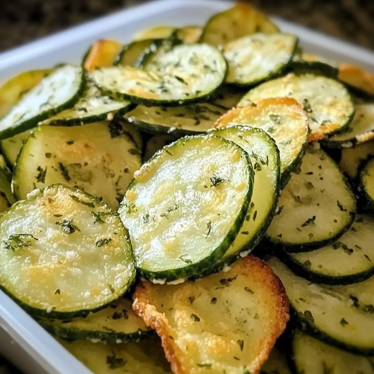 Knusprige Ranch Gurkenchips für den perfekten Snack