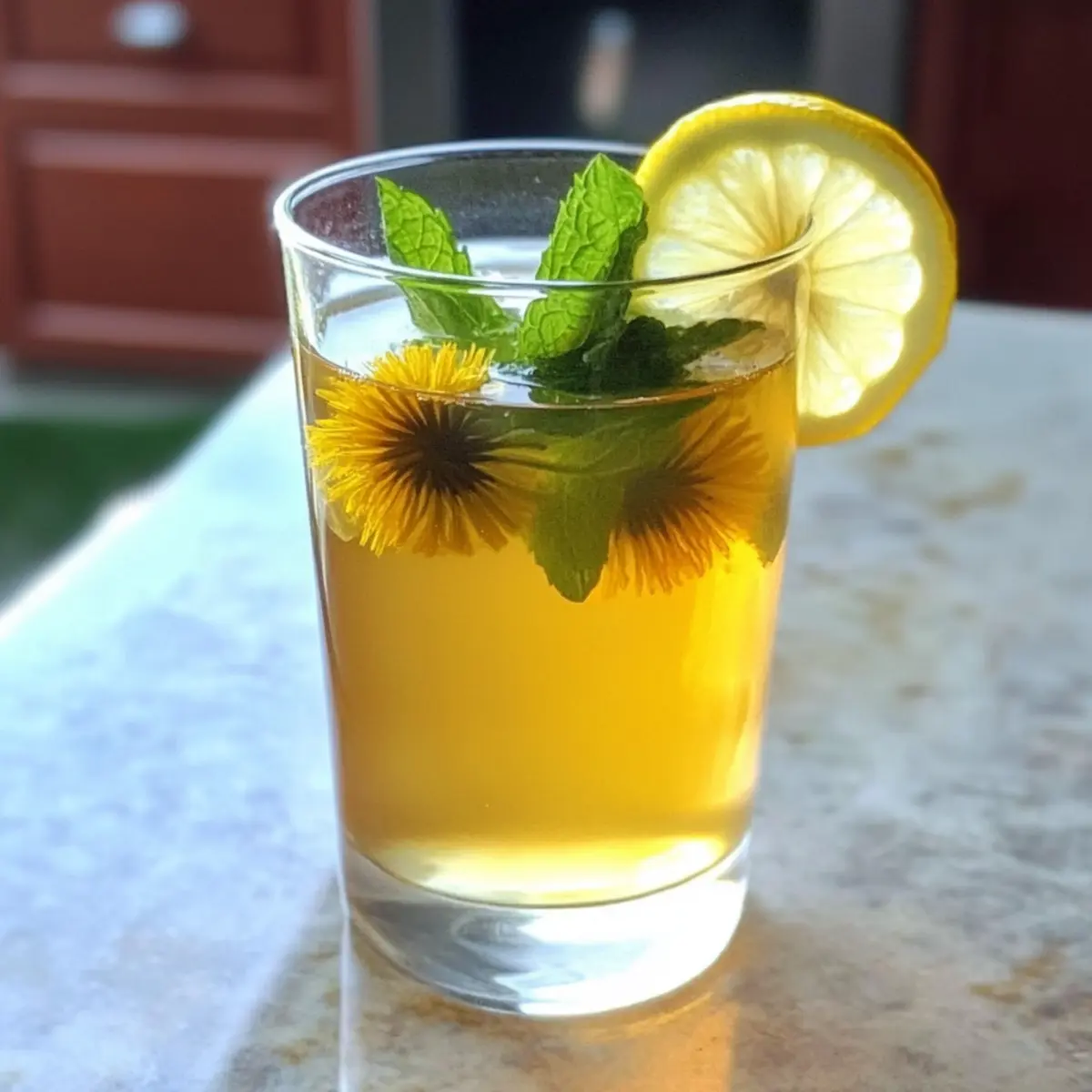 Löwenzahn Eistee für erfrischende Sommertage